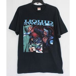 Supreme x GZA Liquid Swords Midnight Blue Shirt M Wu-Tang Clan FW18